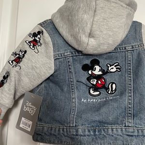 NWT Authentic Disney Store Baby Embroidered Denim Jacket